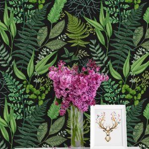 Wild Ferns Peel and Stick Wallpaper Panel
